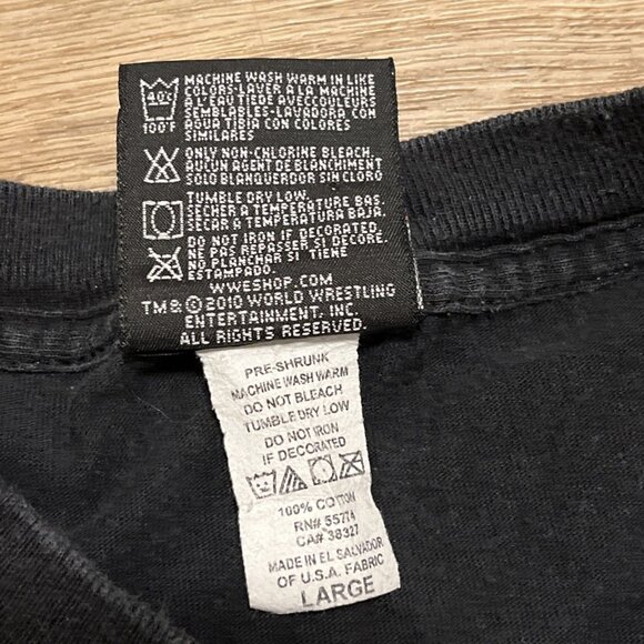 2010 WWE Dwayne Johnson The Rock Graphic Shirt Adult LARGE Black I Bring It - Picture 8 of 10